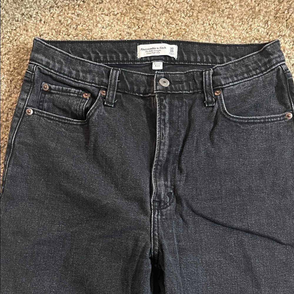 Abercrombie & Fitch Men's Dark Gray Jeans